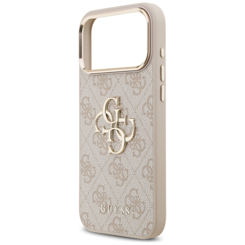 Case for Apple iPhone 17 Pro Max, Guess, Big 4G Logo Classic, Golden Pink