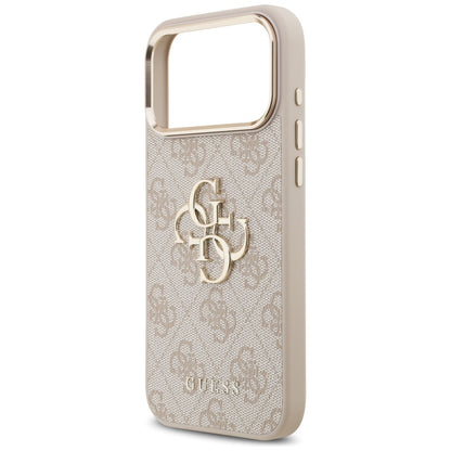 Case for Apple iPhone 17 Pro Max, Guess, Big 4G Logo Classic, Golden Pink