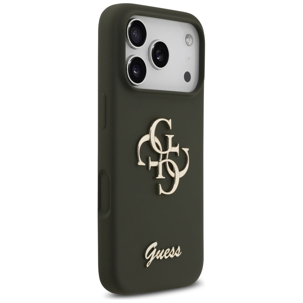 Case for Apple iPhone 17 Pro Max, Guess, Big 4G Script, Khaki