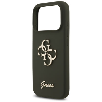 Case for Apple iPhone 17 Pro Max, Guess, Big 4G Script, Khaki