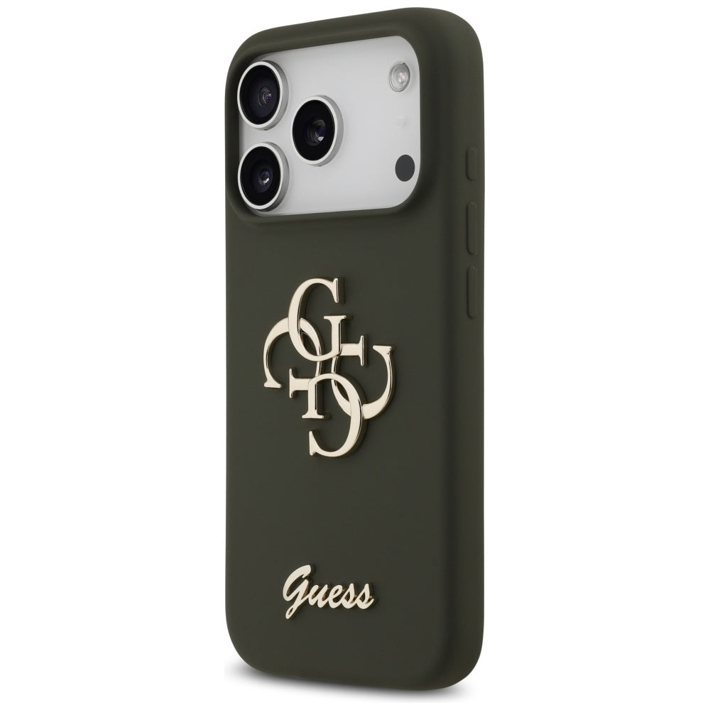 Case for Apple iPhone 17 Pro Max, Guess, Big 4G Script, Khaki