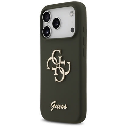 Case for Apple iPhone 17 Pro Max, Guess, Big 4G Script, Khaki