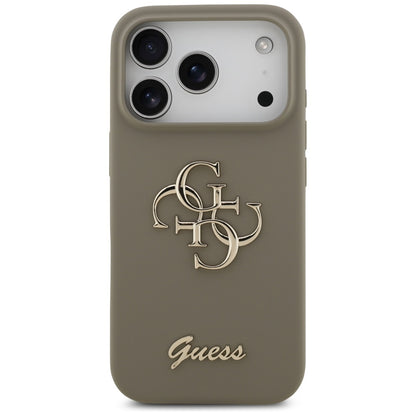 Case for Apple iPhone 17 Pro Max, Guess, Big 4G Script, Brown