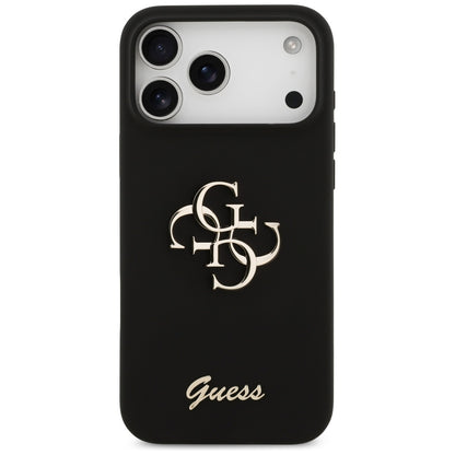 Etui na Apple iPhone 17 Pro Max, Guess, Big 4G Script, Czarne