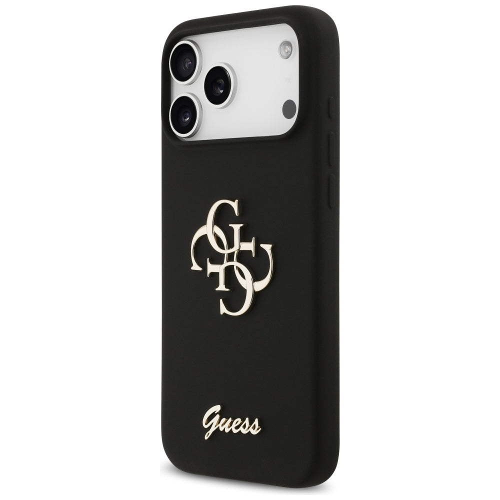 Etui na Apple iPhone 17 Pro Max, Guess, Big 4G Script, Czarne