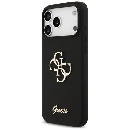 Etui na Apple iPhone 17 Pro Max, Guess, Big 4G Script, Czarne