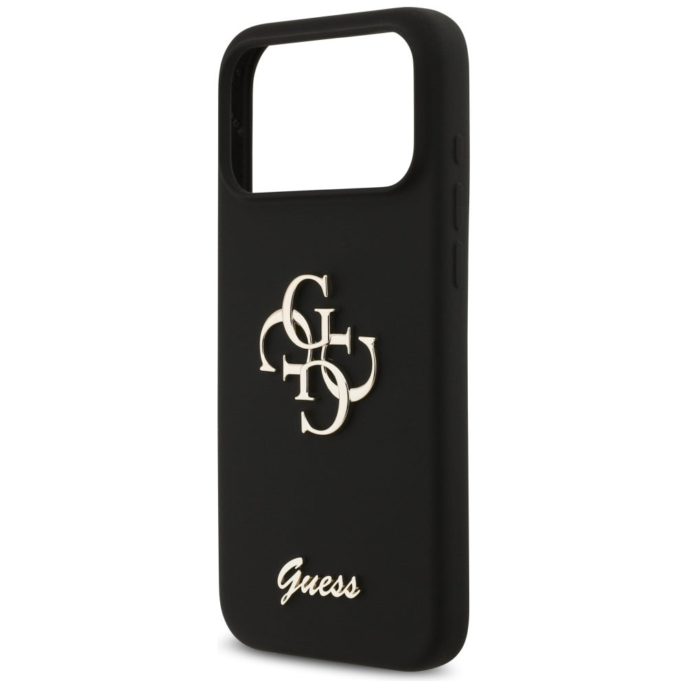 Etui na Apple iPhone 17 Pro Max, Guess, Big 4G Script, Czarne