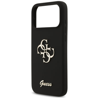 Etui na Apple iPhone 17 Pro Max, Guess, Big 4G Script, Czarne