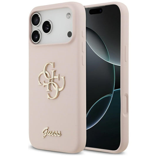Case for Apple iPhone 17 Pro Max, Guess, Big 4G Script, Light Pink