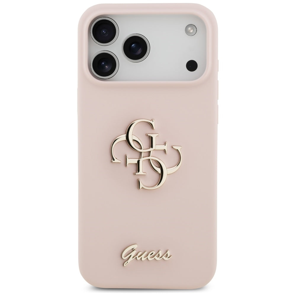 Case for Apple iPhone 17 Pro Max, Guess, Big 4G Script, Light Pink