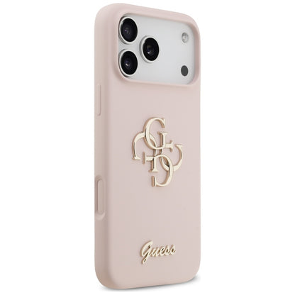 Case for Apple iPhone 17 Pro Max, Guess, Big 4G Script, Light Pink