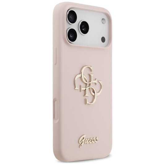 Case for Apple iPhone 17 Pro Max, Guess, Big 4G Script, Light Pink