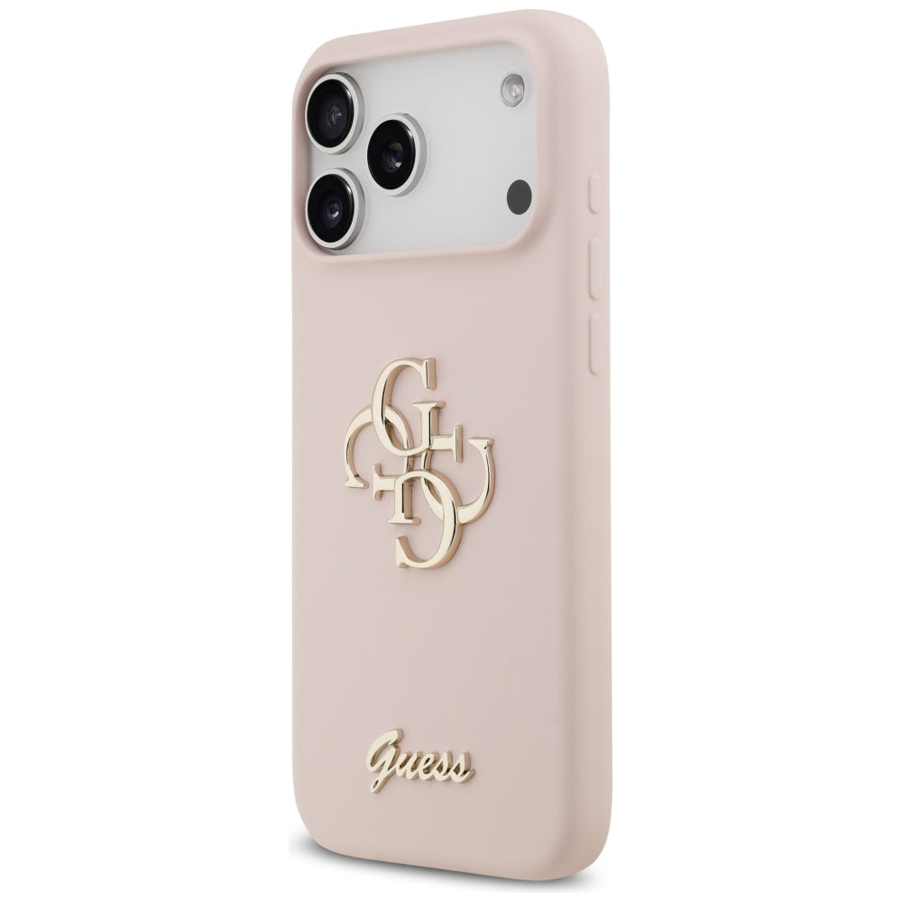 Case for Apple iPhone 17 Pro Max, Guess, Big 4G Script, Light Pink