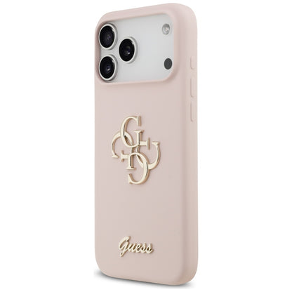 Case for Apple iPhone 17 Pro Max, Guess, Big 4G Script, Light Pink