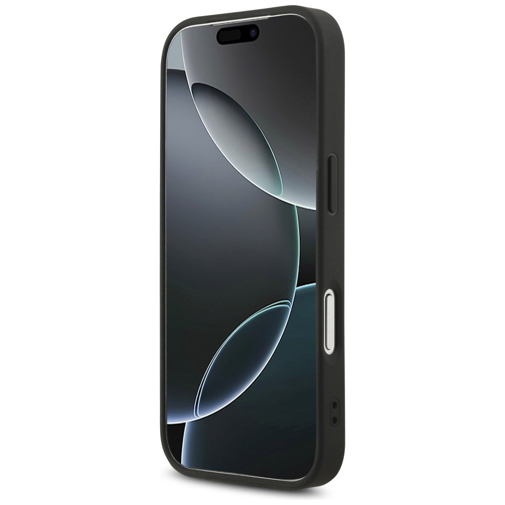 Case for Apple iPhone 17 Pro Max, Guess, Fixed Glitter Big 4G, Black