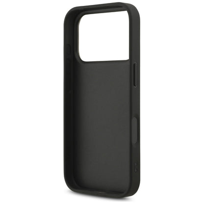Case for Apple iPhone 17 Pro Max, Guess, Fixed Glitter Big 4G, Black