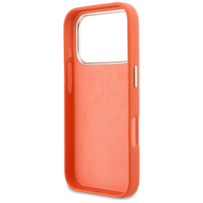 Etui na Apple iPhone 17 Pro Max, GUESS, Resin Logo, Pomarańczowe