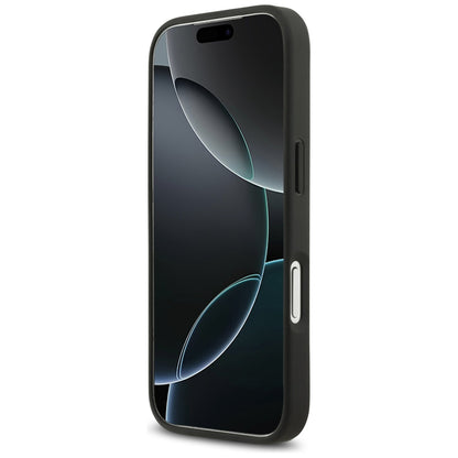 Case for Apple iPhone 17 Pro Max, Guess, Rhinestone Triangle Logo, Black
