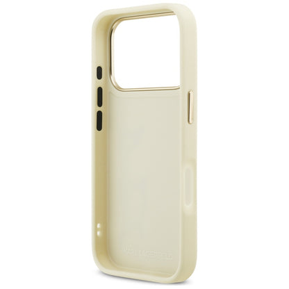 Case for Apple iPhone 17 Pro Max, Karl Lagerfeld, Script Logo, Beige