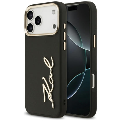 Case for Apple iPhone 17 Pro Max, Karl Lagerfeld, Script Logo, Black