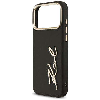 Case for Apple iPhone 17 Pro Max, Karl Lagerfeld, Script Logo, Black