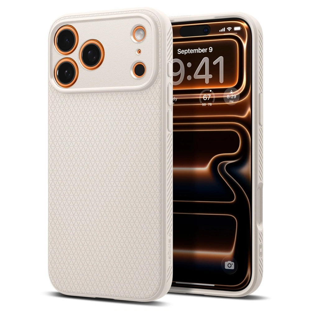 Etui na Apple iPhone 17 Pro Max, Spigen, Liquid Air, Beżowy