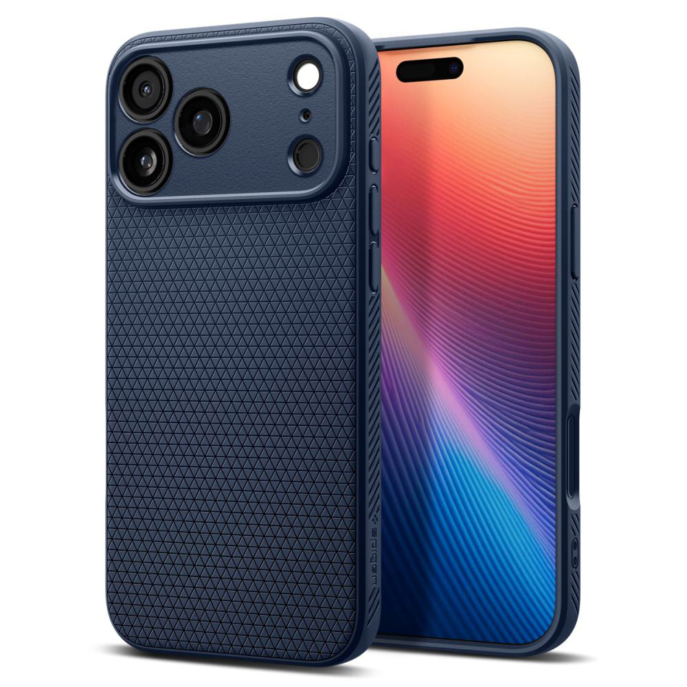 Case for Apple iPhone 17 Pro Max, Spigen, Liquid Air, Navy Blue