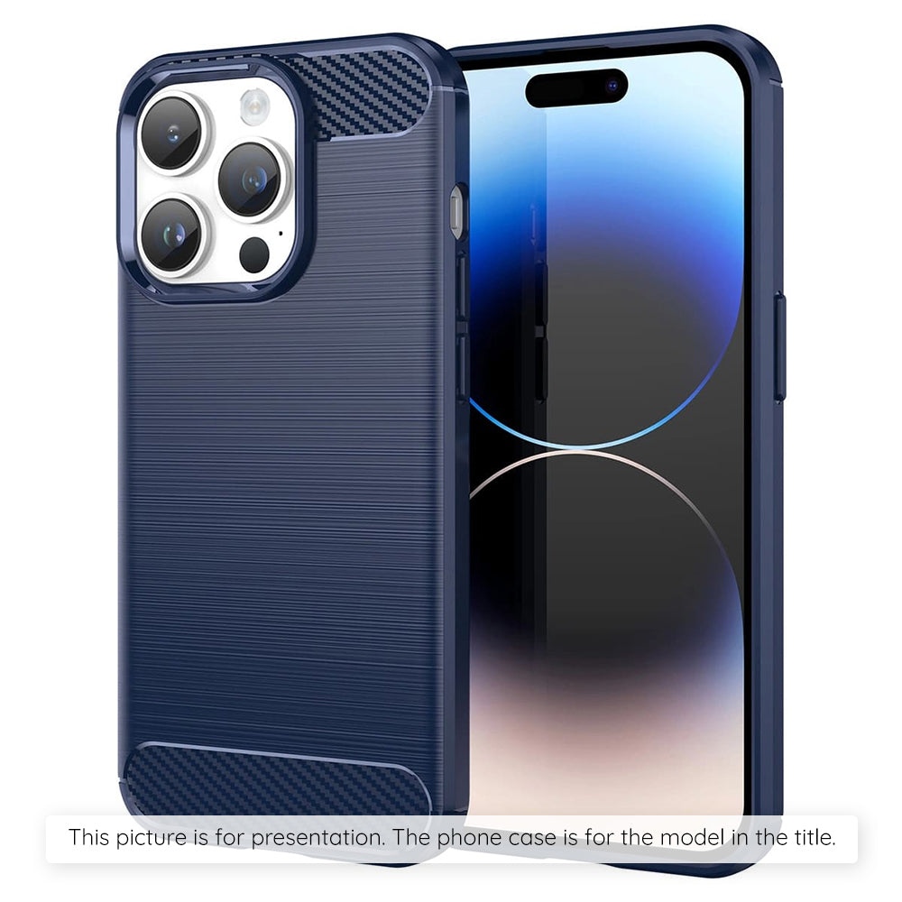 Etui na Apple iPhone 17 Pro Max, Techsuit, Carbon, Niebieskie