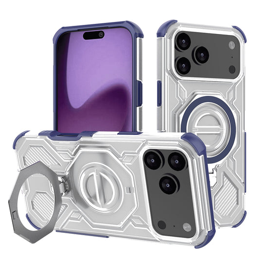 Etui na Apple iPhone 17 Pro Max, Techsuit, Carbon Shield Pro, Niebieskie.