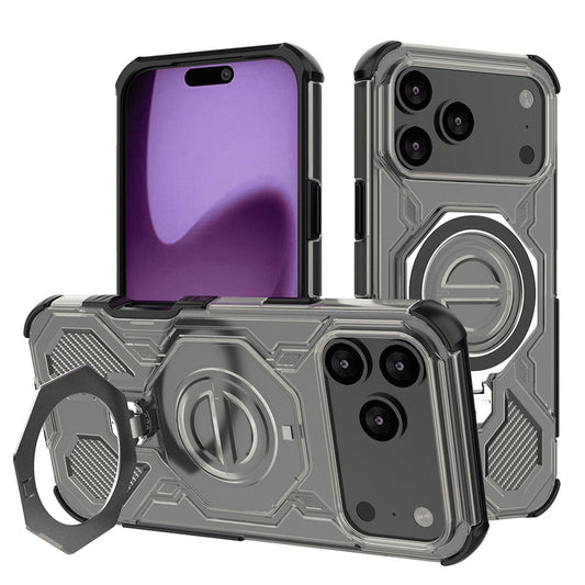 Etui na Apple iPhone 17 Pro Max, Techsuit, Carbon Shield Pro, Jasny Czarny