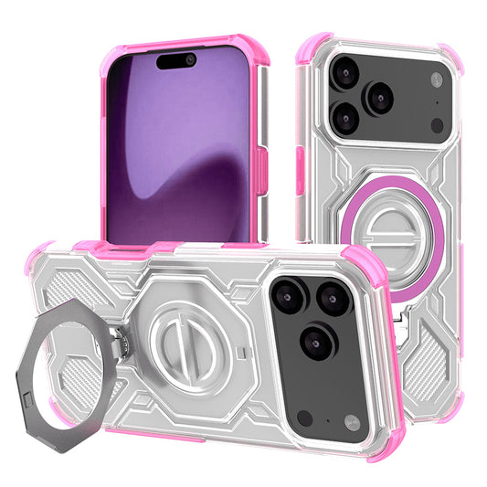 Etui na Apple iPhone 17 Pro Max, Techsuit, Carbon Shield Pro, Różowy