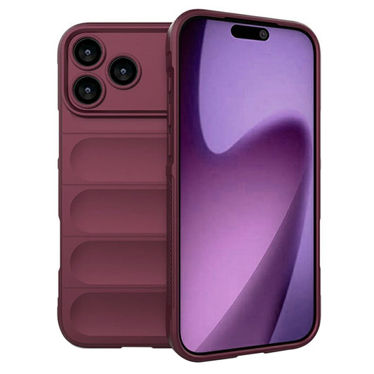 Etui na Apple iPhone 17 Pro Max, Techsuit, Magic Shield, Wiśniowy