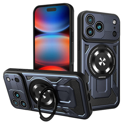 Etui na Apple iPhone 17 Pro Max, Techsuit, RuggedCam, Niebieskie