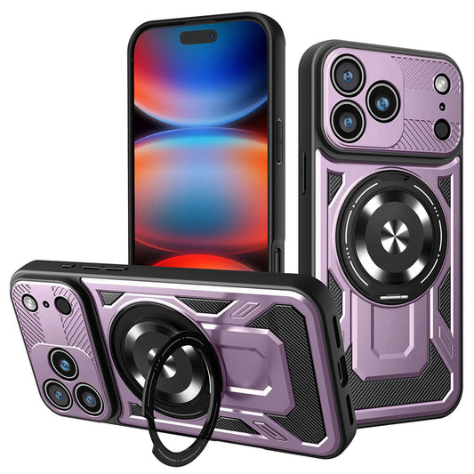 Etui na Apple iPhone 17 Pro Max, Techsuit, RuggedCam, Fioletowy