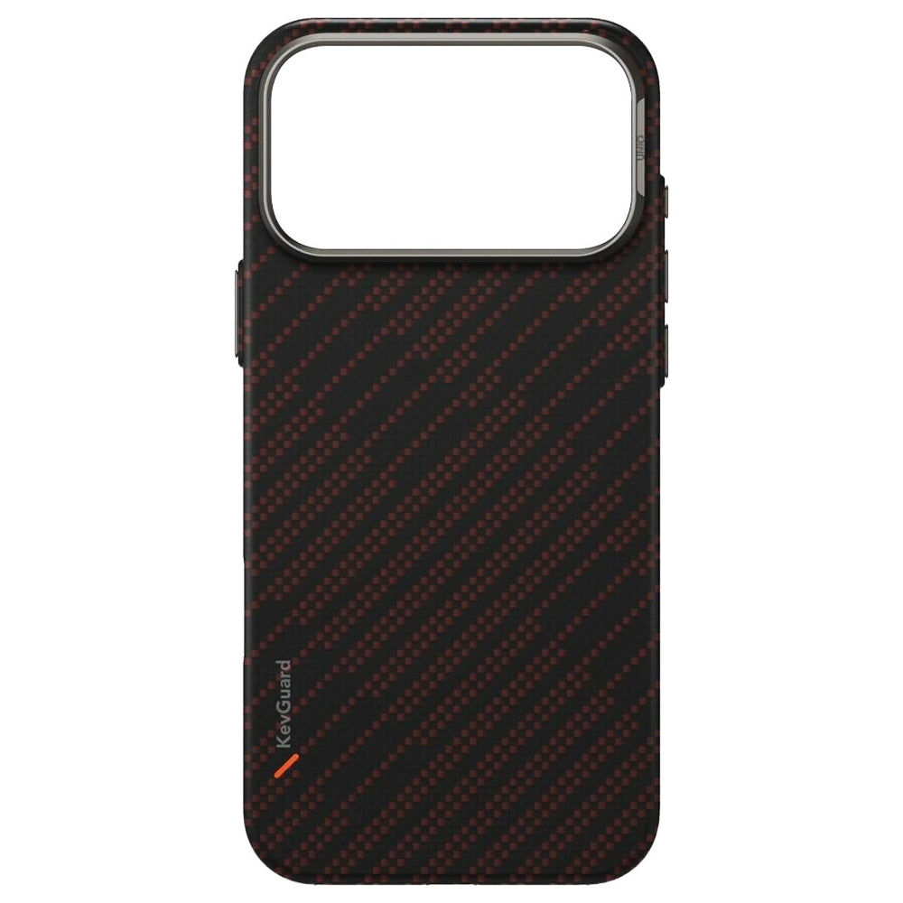 Etui MagSafe dla Apple iPhone 17 Pro Max, UNIQ, Keva MagClick, Czarne Czerwone