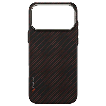Etui MagSafe dla Apple iPhone 17 Pro Max, UNIQ, Keva MagClick, Czarne Czerwone