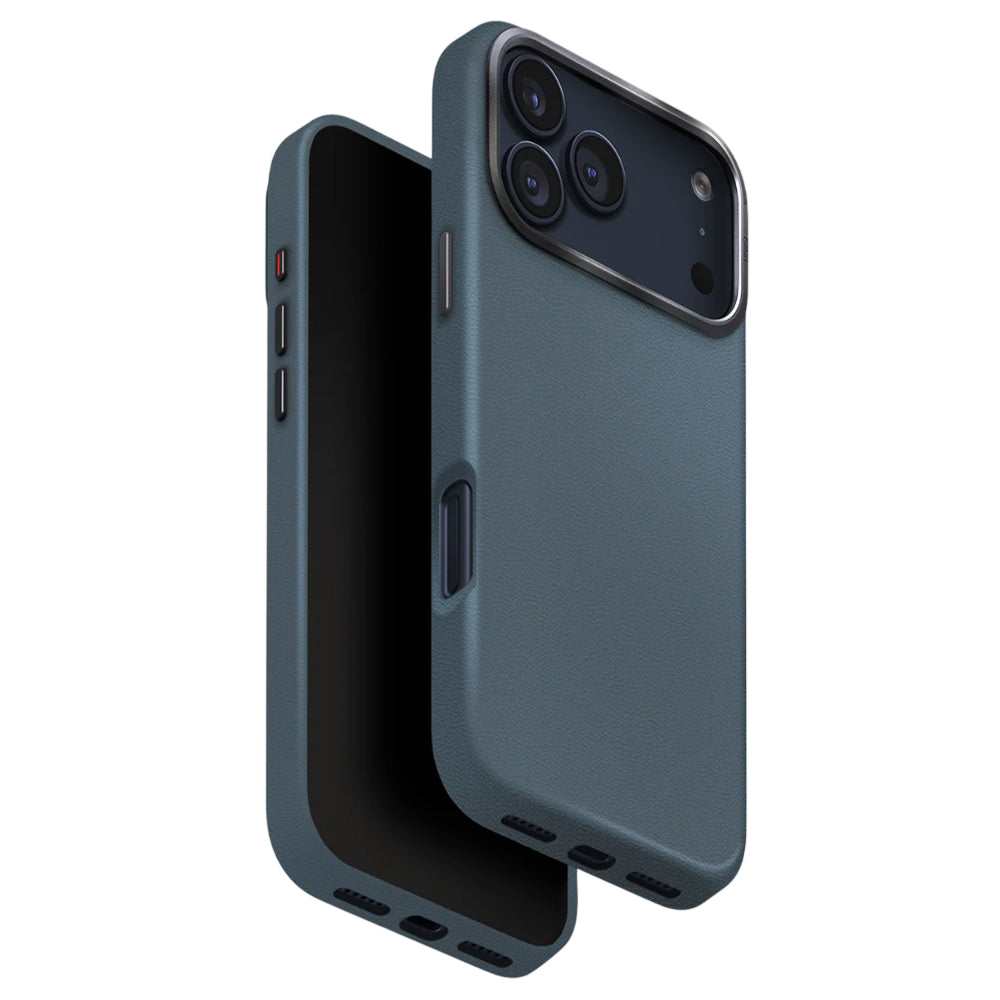 Etui na Apple iPhone 17 Pro Max, UNIQ, Lyden Leatherette, Niebieskie