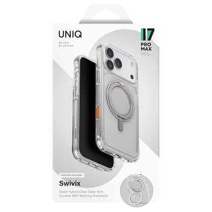 Etui na Apple iPhone 17 Pro Max, UNIQ, Swivix, Srebrne