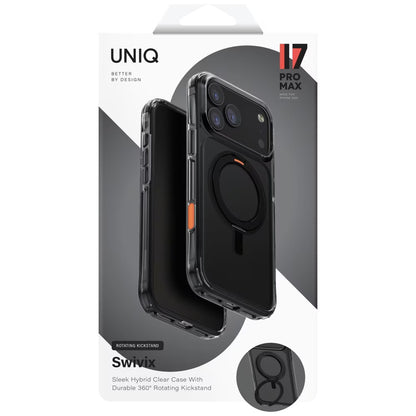 Etui na Apple iPhone 17 Pro Max, UNIQ, Swivix, Czarne