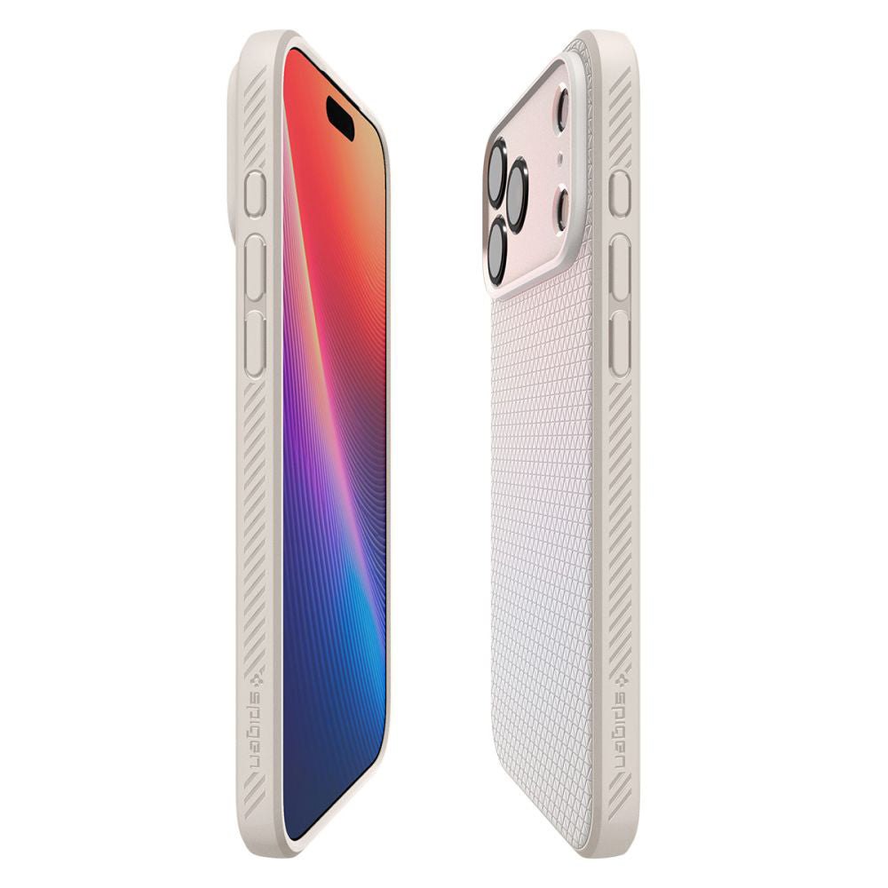Etui na Apple iPhone 17 Pro, Spigen, Liquid Air, Beżowy