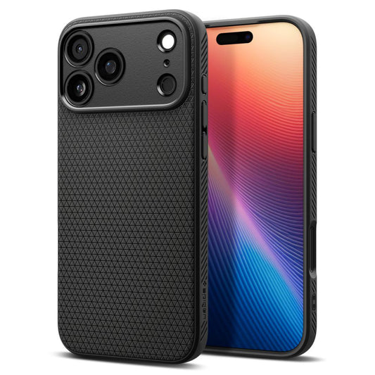 Etui na Apple iPhone 17 Pro, Spigen, Liquid Air, Matowe Czarne