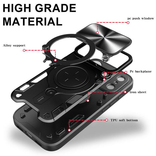 Etui na Apple iPhone 17 Pro, Techsuit, CamGuard Pro, Niebieskie