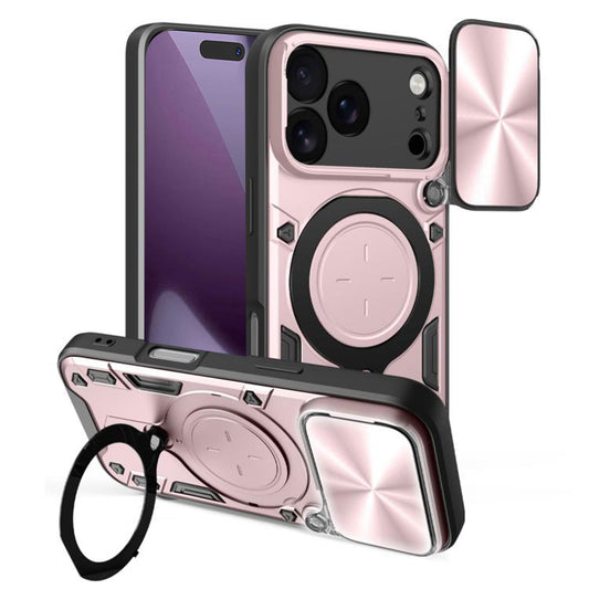 Etui na Apple iPhone 17 Pro, Techsuit, CamGuard Pro, Złoty Róż