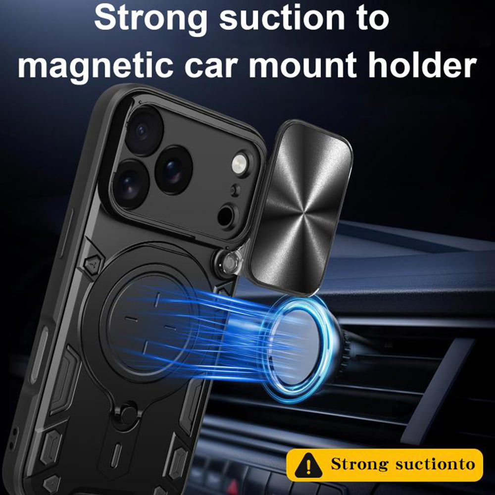 Etui na Apple iPhone 17 Pro, Techsuit, CamGuard Pro, Złoty Róż