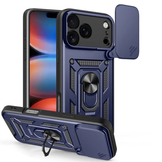 Etui na Apple iPhone 17 Pro, Techsuit, CamShield, Niebieskie