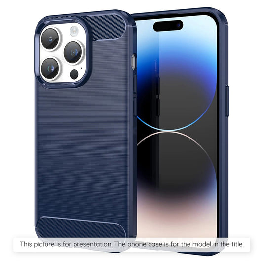 Etui na Apple iPhone 17 Pro, Techsuit, Carbon, Niebieskie