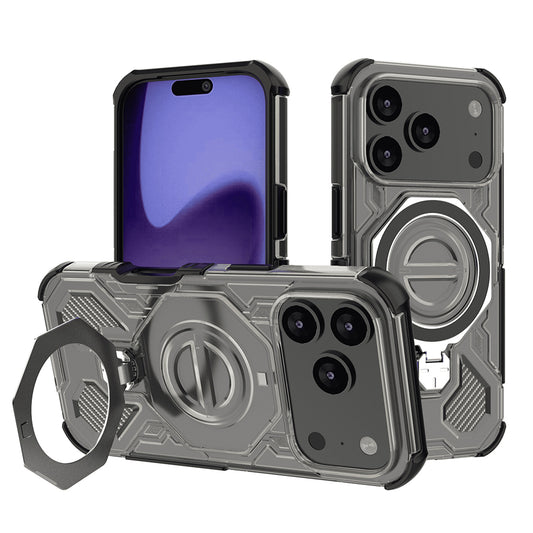 Etui na Apple iPhone 17 Pro, Techsuit, Carbon Shield Pro, Jasny Czarny