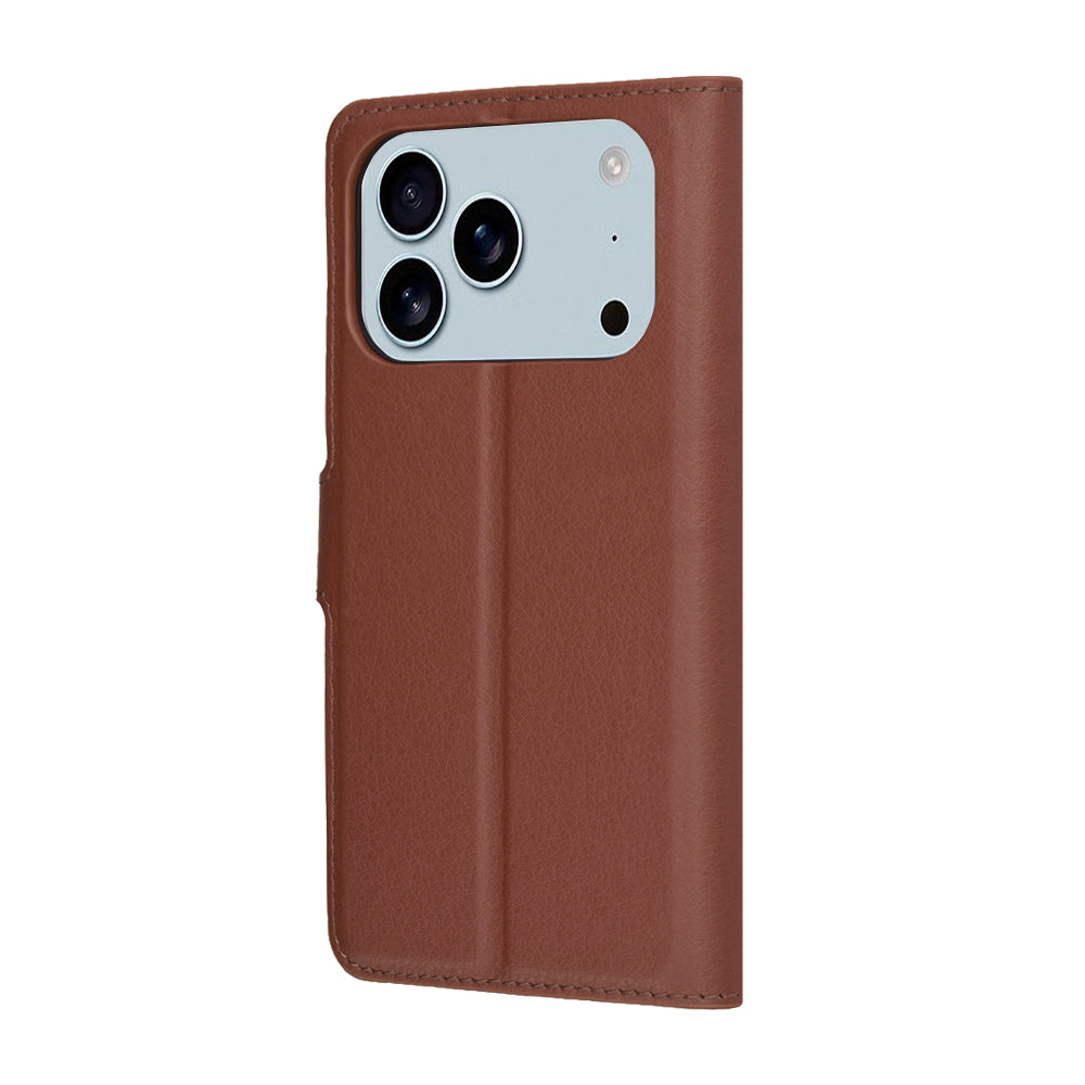 Etui na Apple iPhone 17 Pro, Techsuit, Leather Folio, Brązowy