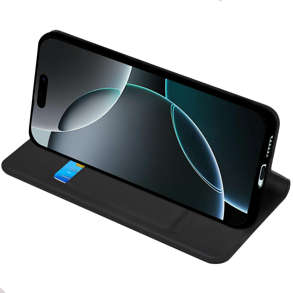 Etui na Apple iPhone 17 Pro, Techsuit, Magskin Book, Czarne