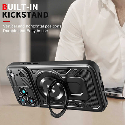 Etui na Apple iPhone 17 Pro, Techsuit, RuggedCam, Fioletowy